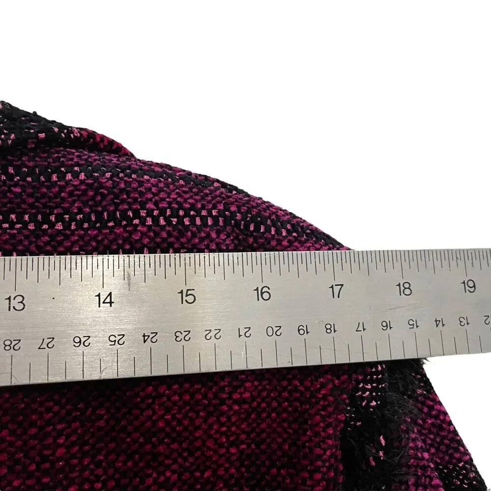 Margaret Lent Chenille Luxury Jacket Fiber Artist RICH ART WOW Handwoven Size M